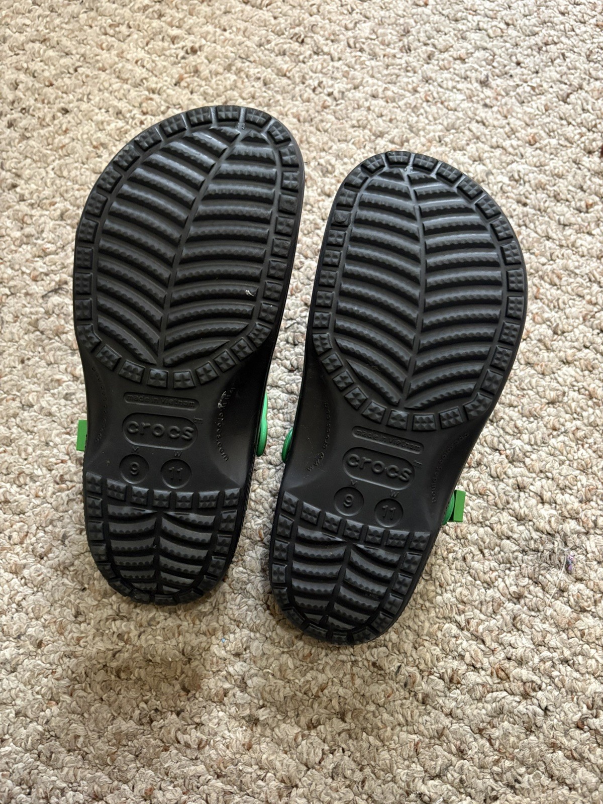 Minecraft Crocs Classic Clogs Black White Mobs Creeper Size Men's 9