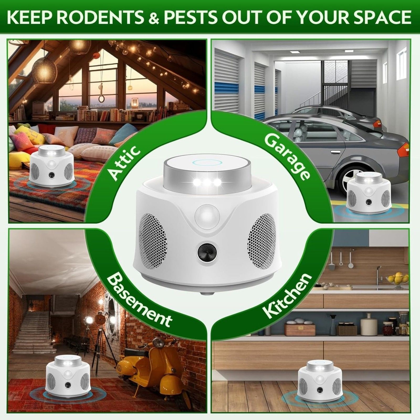 Ultrasonic Indoor Pest Repellent