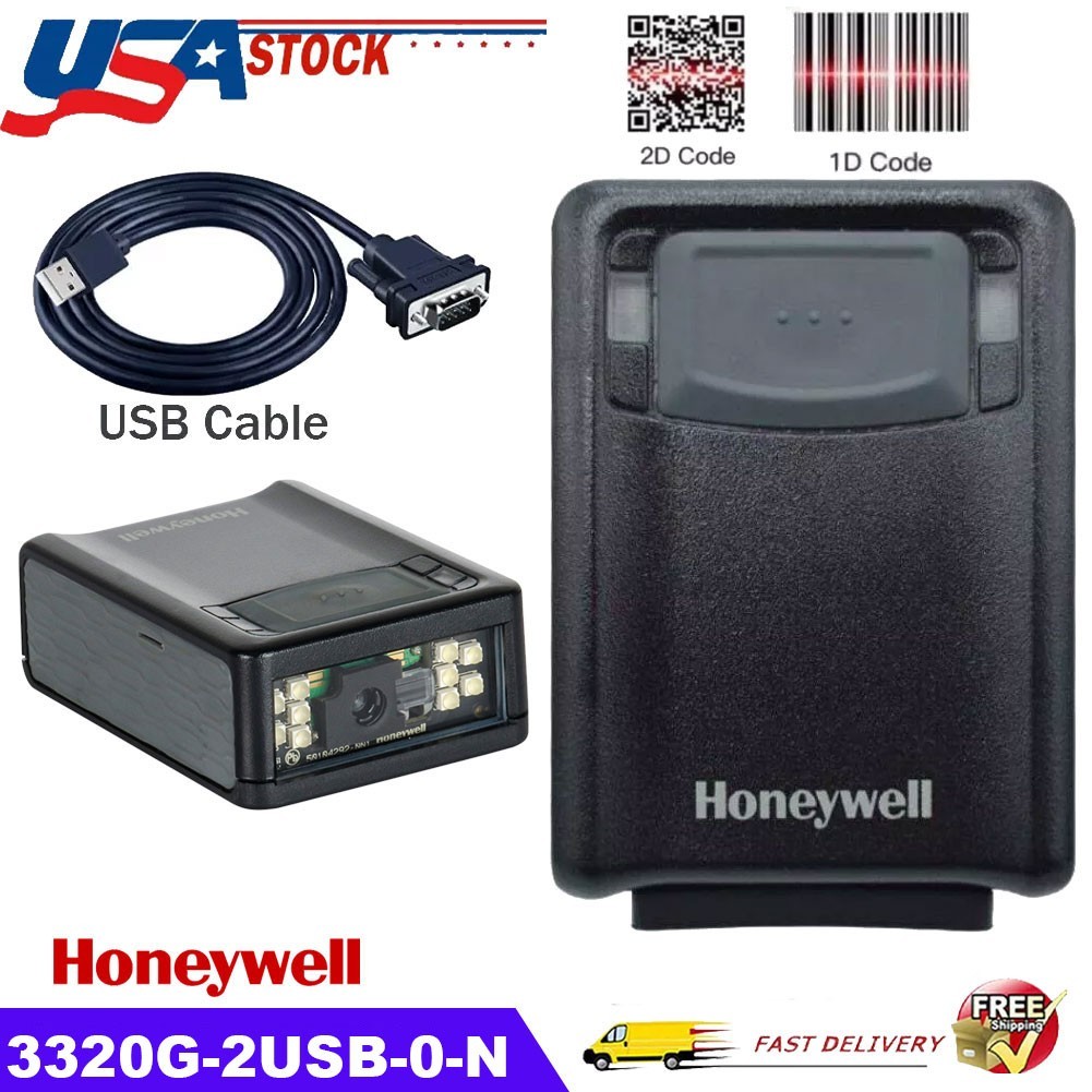 Honeywell 3320G-2USB-0-N 2D USB Port Hand free Barcode Scanner Vuquest 3320G USA