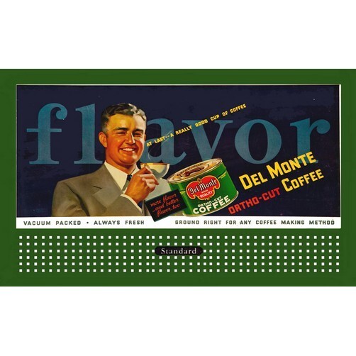 DEL MONTE COFFEE BILLBOARD INSERT LIONEL Compatible 310/American Flyer