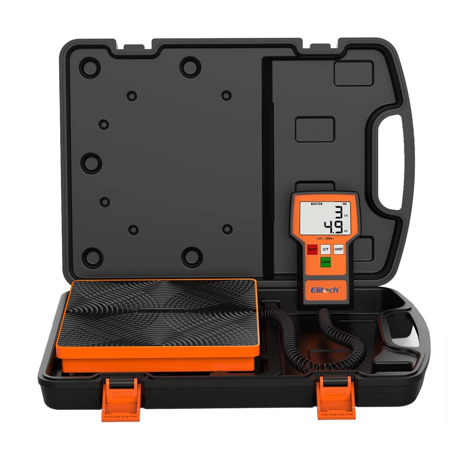 Elitech Electronic Refrigerant Charging Freon Weight Scale 220LB HVAC LMC-100A+