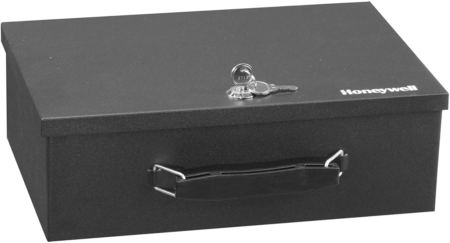 Portable Fireproof Security Safe Box Document Cash Money Storage with Key Lock