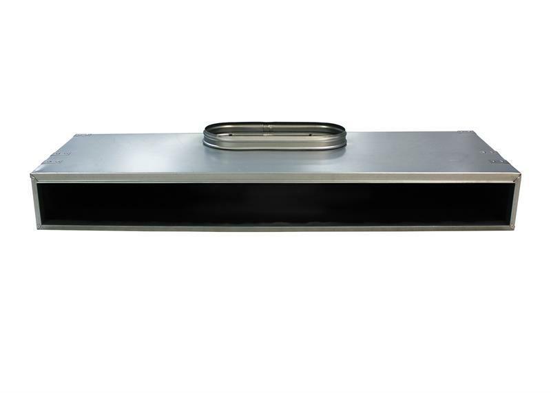 36" Plenum Box for [36" Linear Slot Diffuser - (2 Slot) Double Slot] Premium Ins