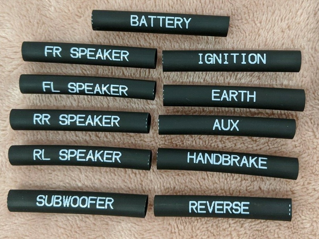 Wiring Labels : 2 KITS Heatshrink VALUE PACK!