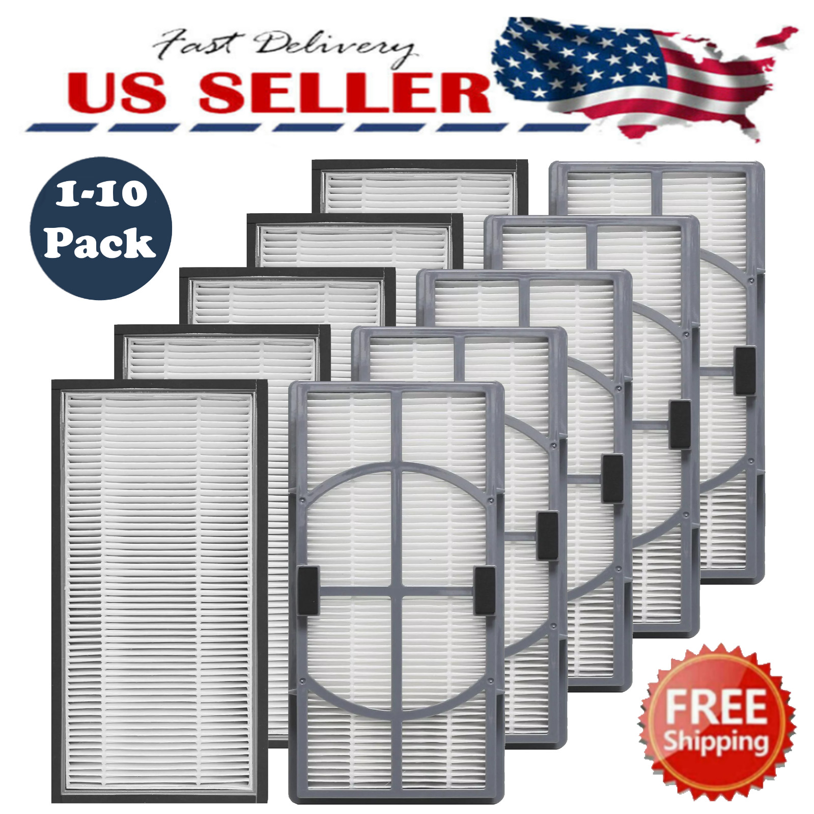 1-10 Pack HEPA A/D/H Filter For Filtrete FAP-TT-ADH, Holmes HAP9243, HPA9423