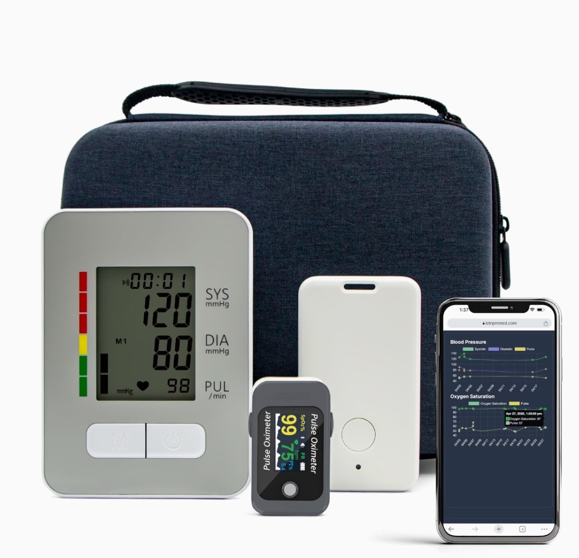 Health Monitor Real time VitalSigns TrackingSPO2,BloodPressure via APP Bluetooth