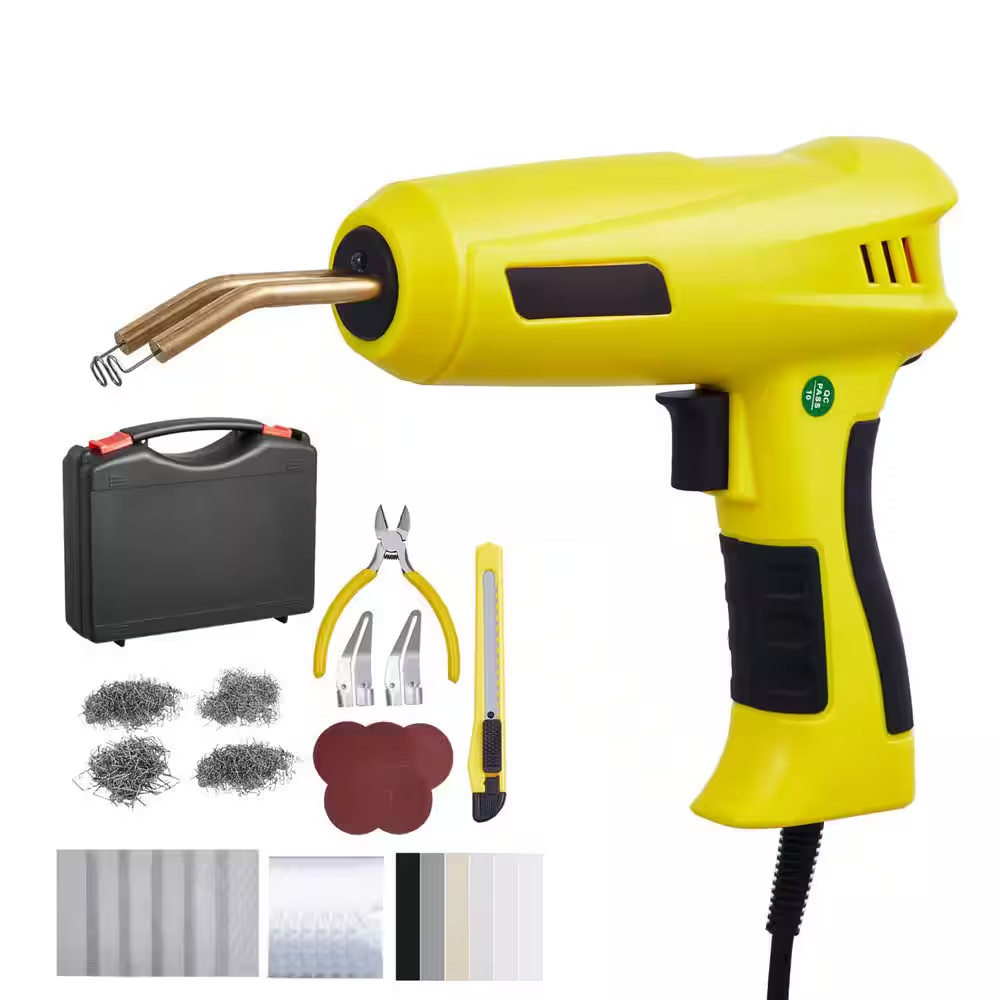 Plastic Welding Kit, 220-Watt Power Hot Stapler Plastic Welding Gun W/ (800-Piec