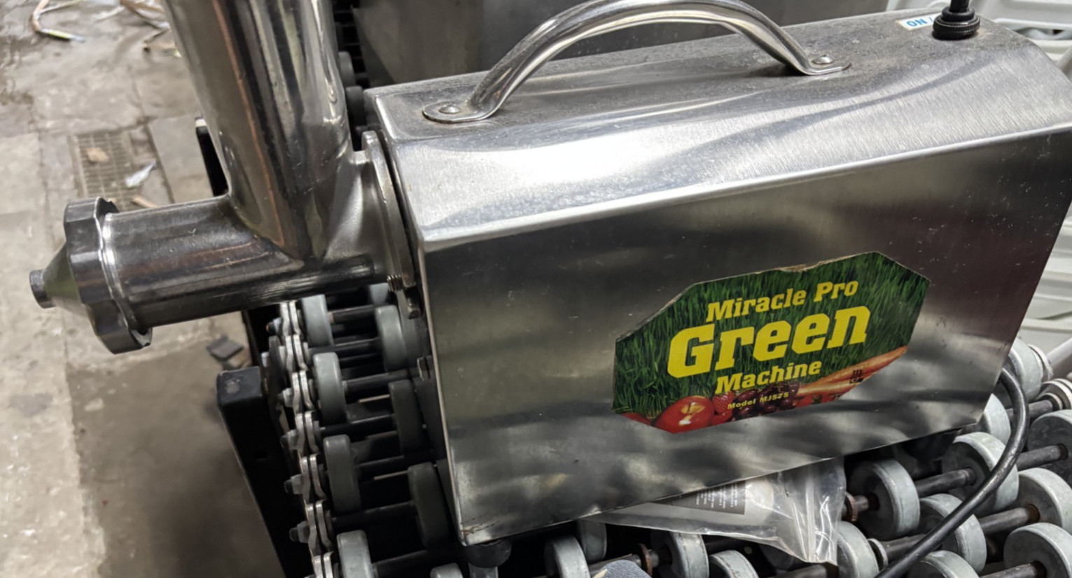 Miracle Pro Green Machine Commercial Wheatgrass Juicer Tested Working