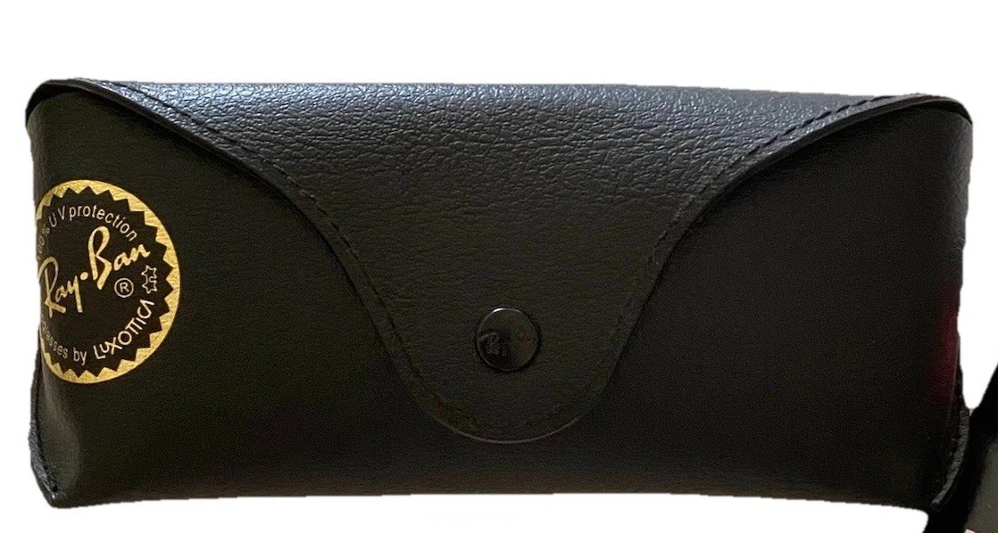 New Genuine Authentic OEM Ray-Ban Black Sunglass Snap Case -CASE ONLY