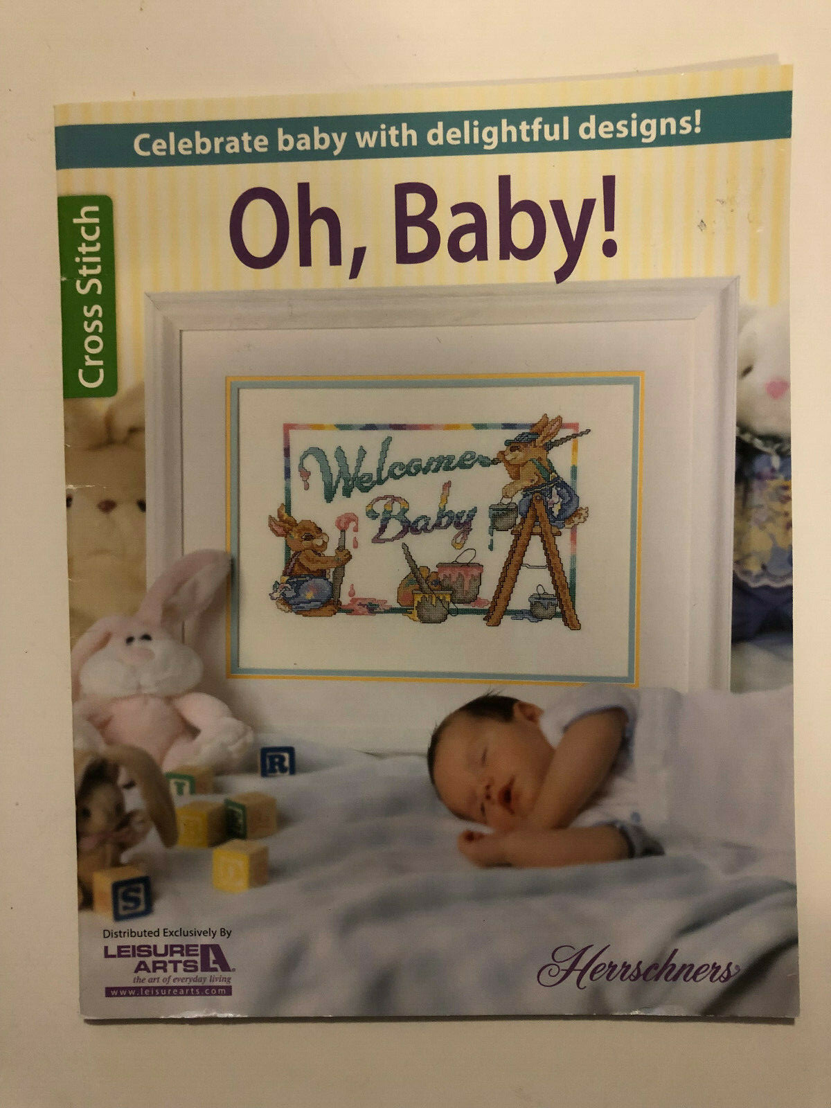 Leisure Arts OH BABY Cross Stitch Pattern Chart Book by Herrschners