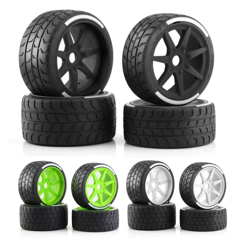 4pcs 53/107 42/100 Tire Tyre 17mm Wheel Hex for Arrma 1/7 Felony FSR Model GT RC