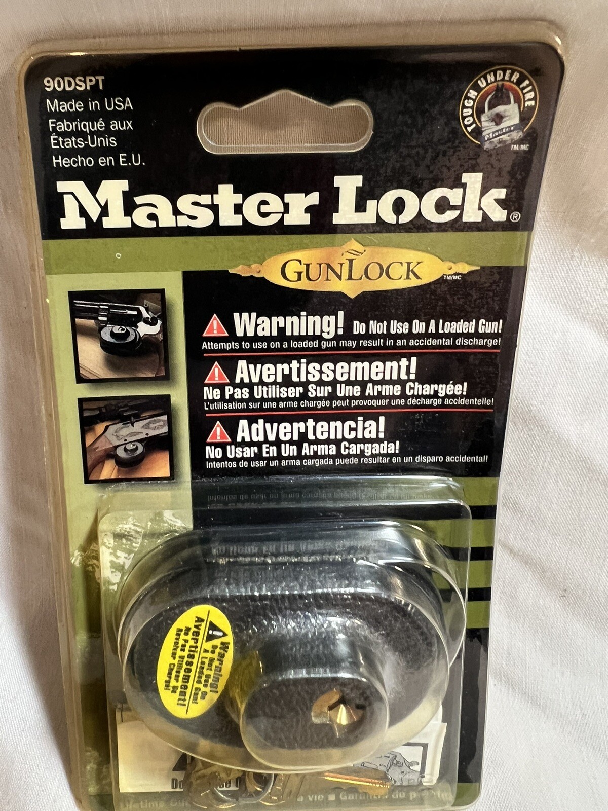 Gun Trigger Lock “MASTER LOCK” 90DSPT Brand New In Original Packaging - 2 Keys