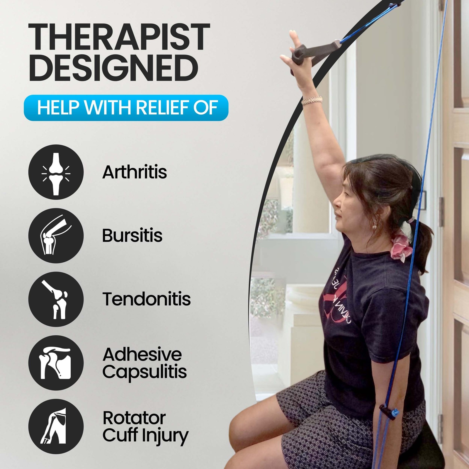 Shoulder Pulley for Physical Therapy - Shoulder Pain Relief | Exercise Equipm...