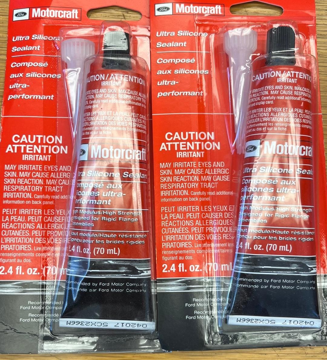 Ford Motorcraft TA-29 Ultra Silicone Sealant 2.4 fl. Oz pack of 2