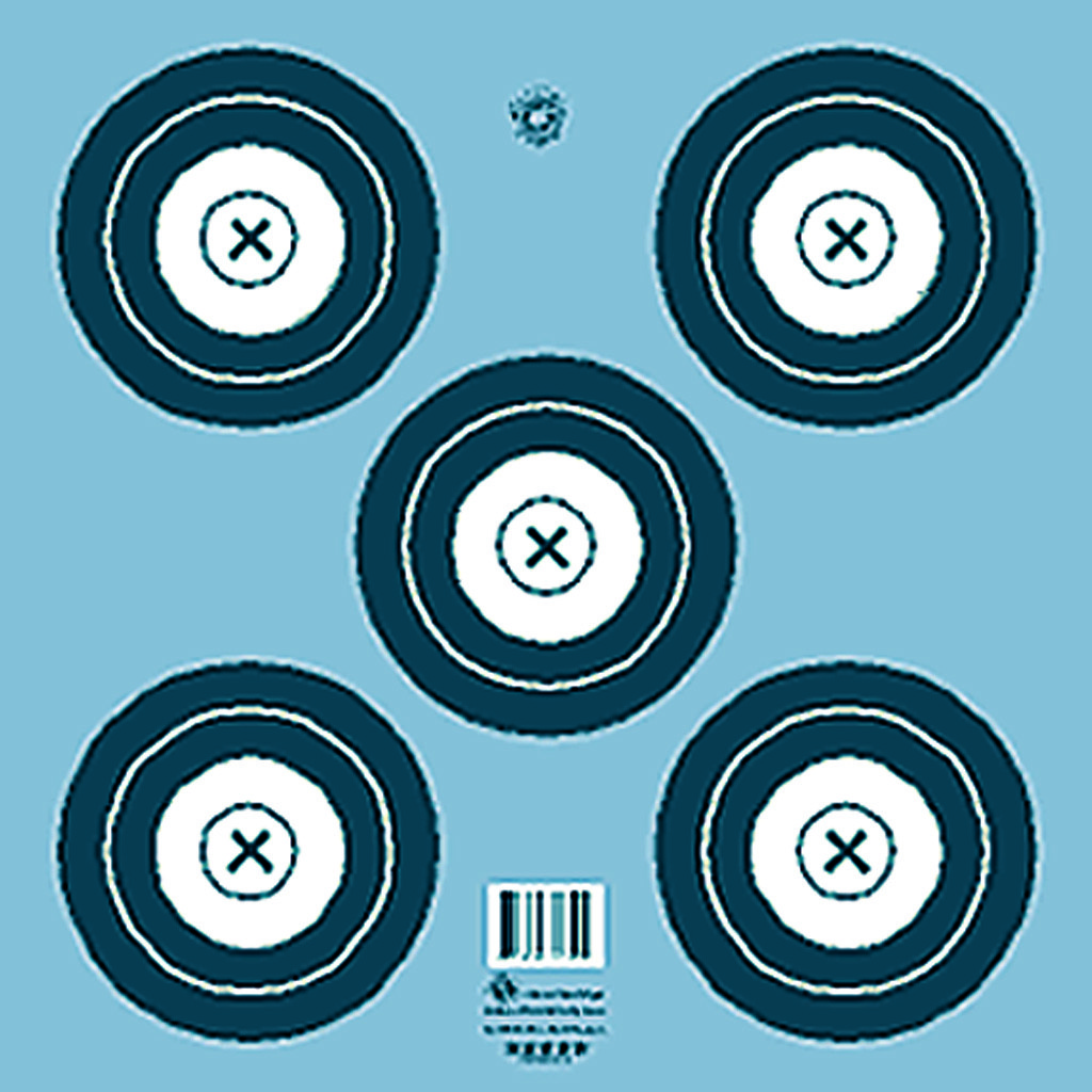 Maple Leaf Target Face NFAA Indoor 5-Spot 100 pk.