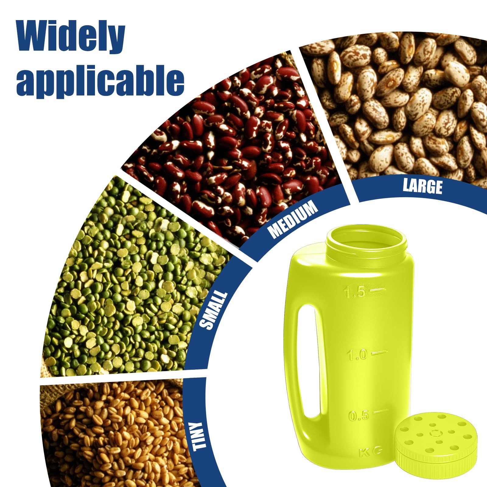 Adjustable Handheld Shaker – Hand Spreader - Capacity Multi-Purpose Spreader ...
