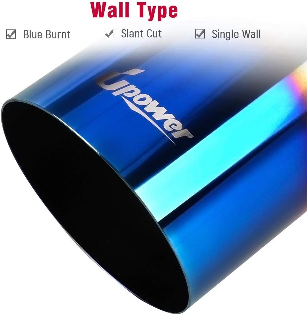 Stainless steel exhaust tailpipe tip