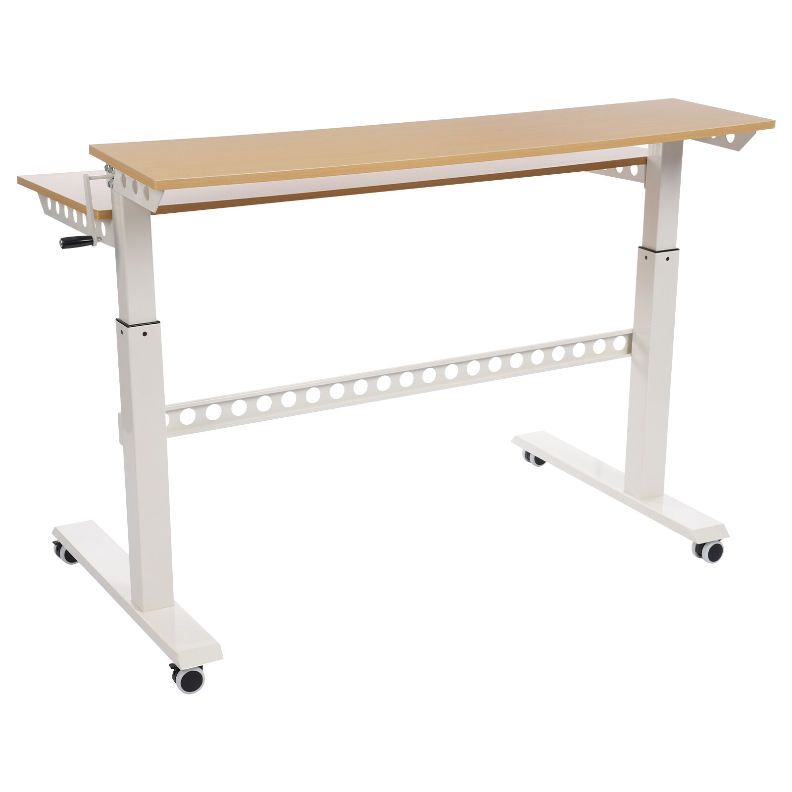 Home Office Height Adjustable Standing Desk Computer Desk w/ Wheels 47"x 28.5"