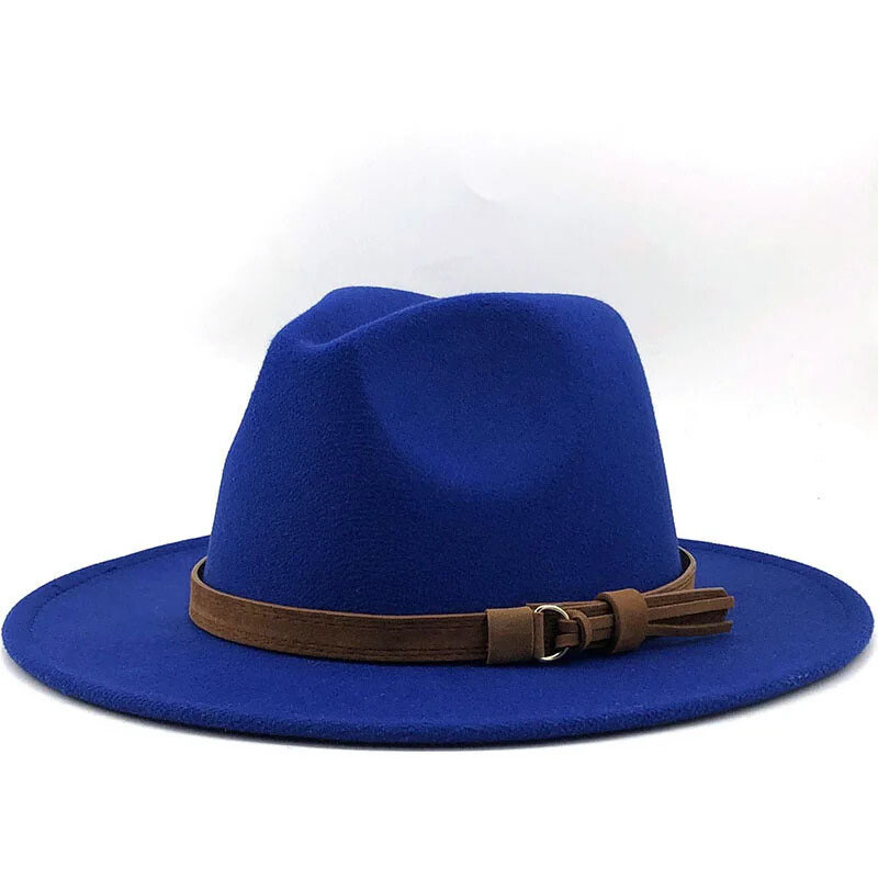 Fedora Hat Classical Wide Brim Gangster Cap Men Women Vintage Trilby Panama Hats