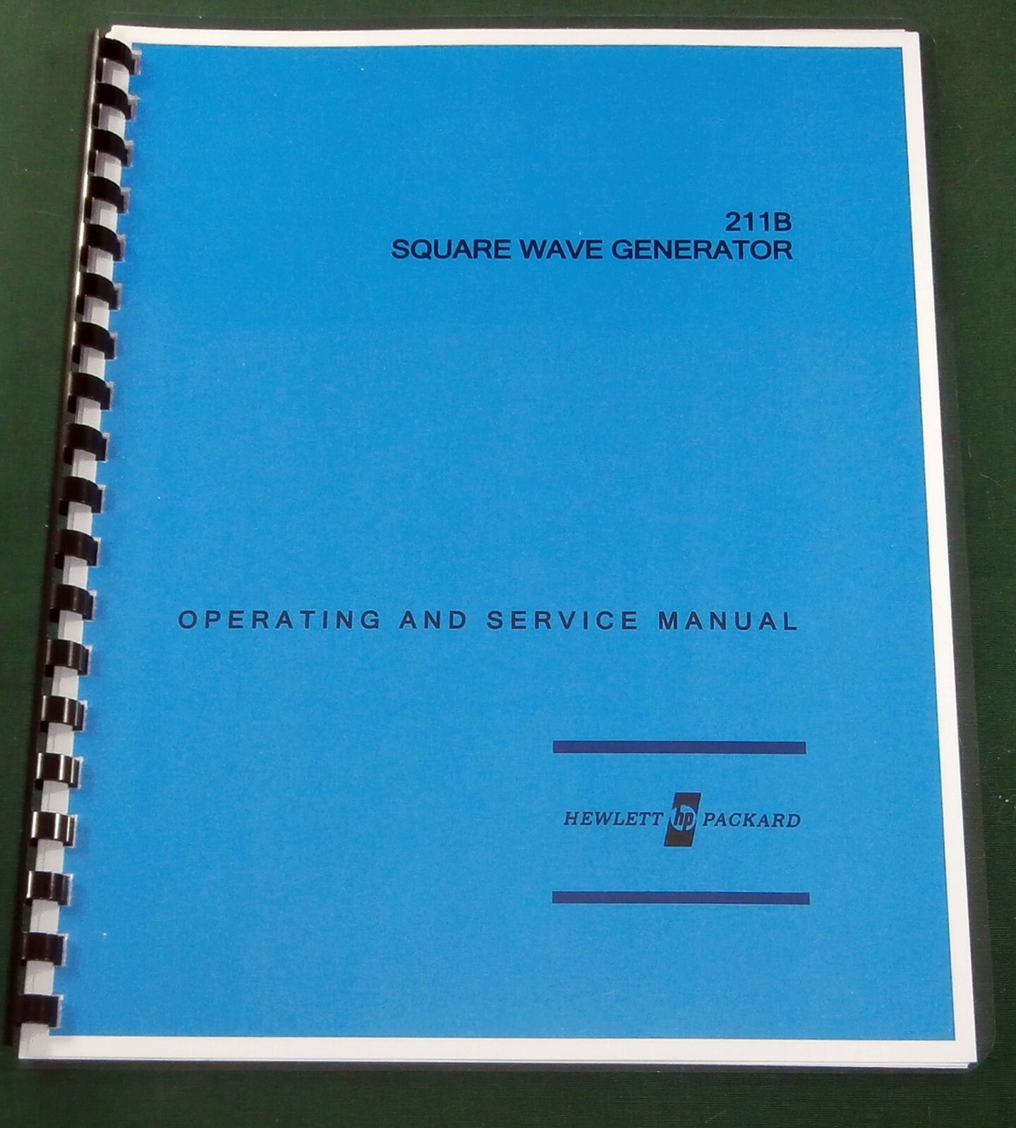 HP 211B Operating & Service Manual: w/11"x17" Schematic & Protective Covers