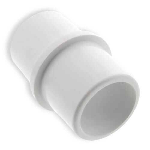 Joiner Couple 2in OD Slip X 2in OD Slip White Plastic Vacuum Hose Connector