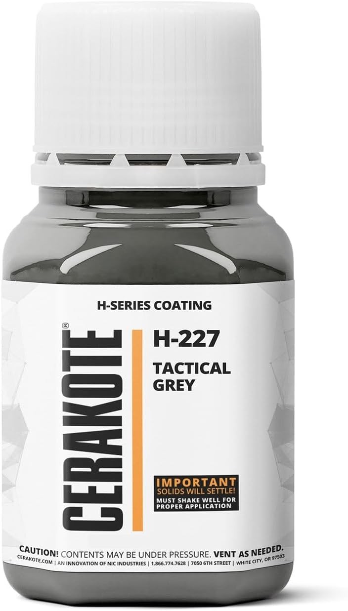 Cerakote H-Series Oven Cure H-227P Tactical Grey Ceramic Coating (16oz) Part B