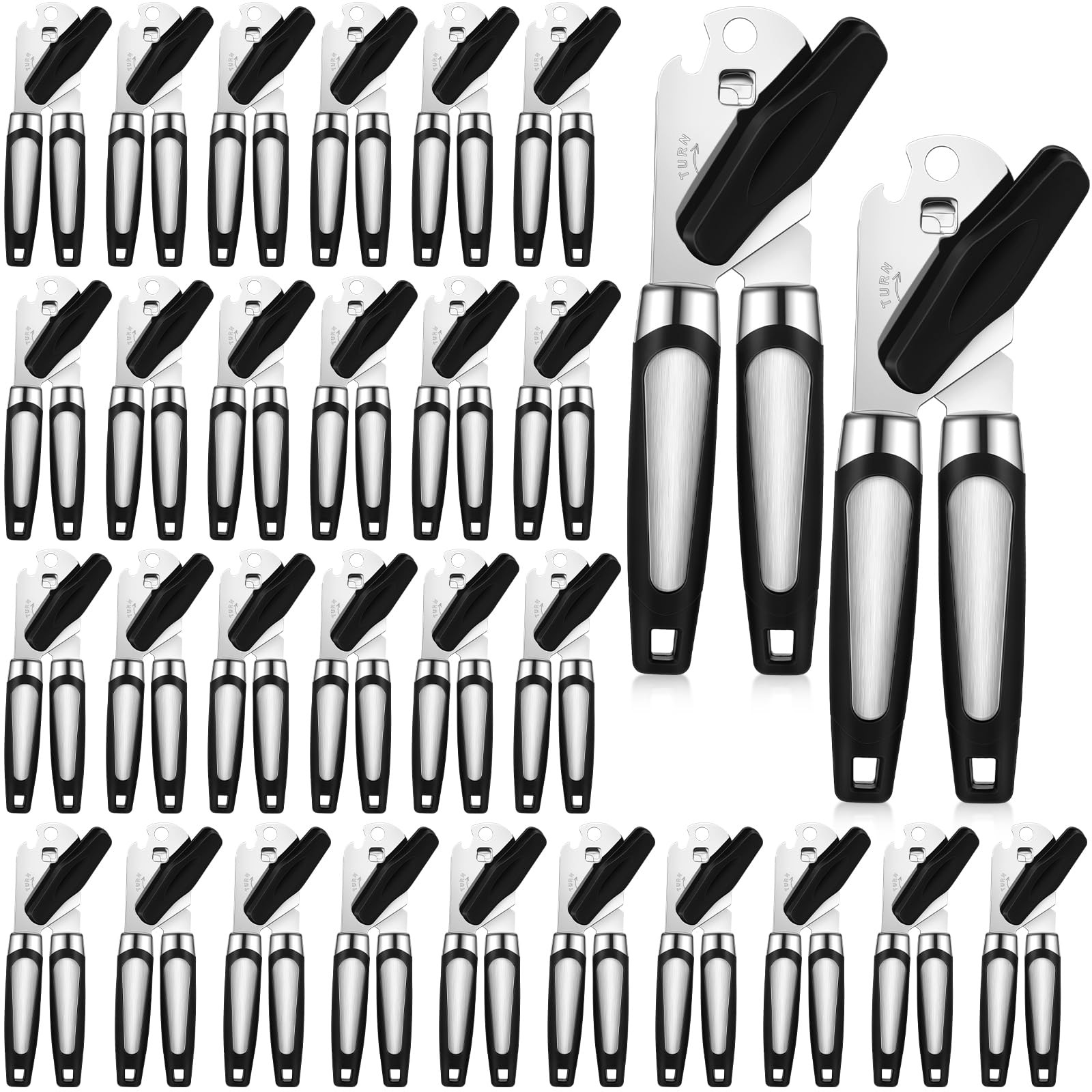 30 Pcs Manual Can Opener with Sharp Blade Smooth Edge Multifunctional Kitchen...