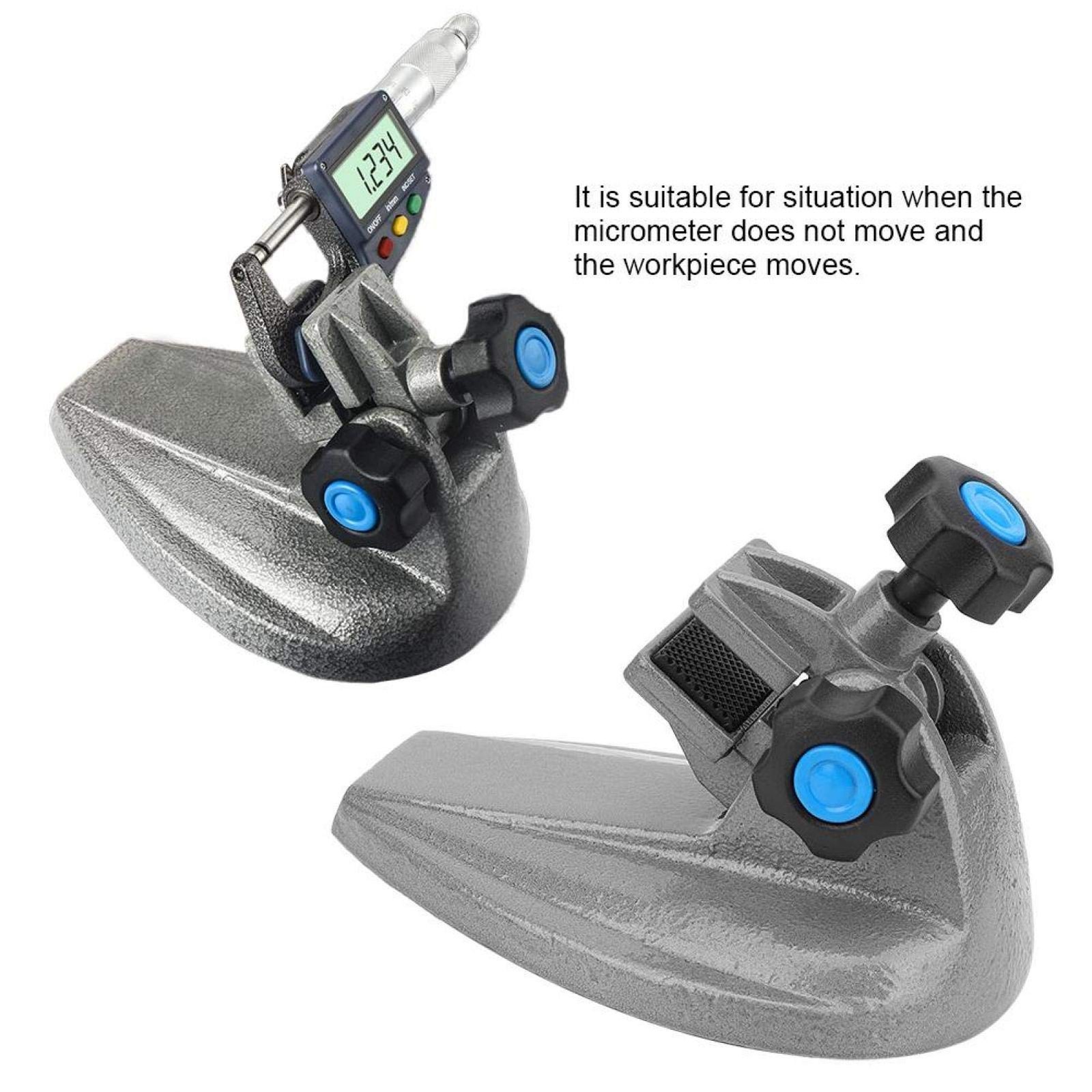 0-100mm Micrometer Stand Holder Outside Bracket Base Fixing Measuring Tool
