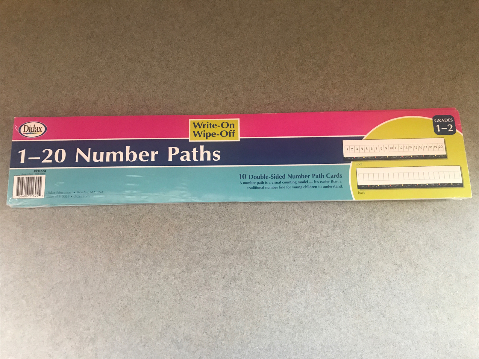 Didax 1-20 Number Paths, Grades 1-2, Set of 10 (211774) - NEW - FREE SHIPPING