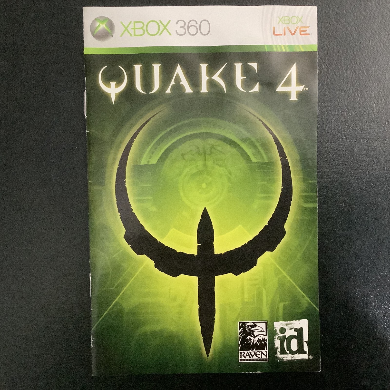 Quake 4 Microsoft Xbox 360 Instruction Manual Only