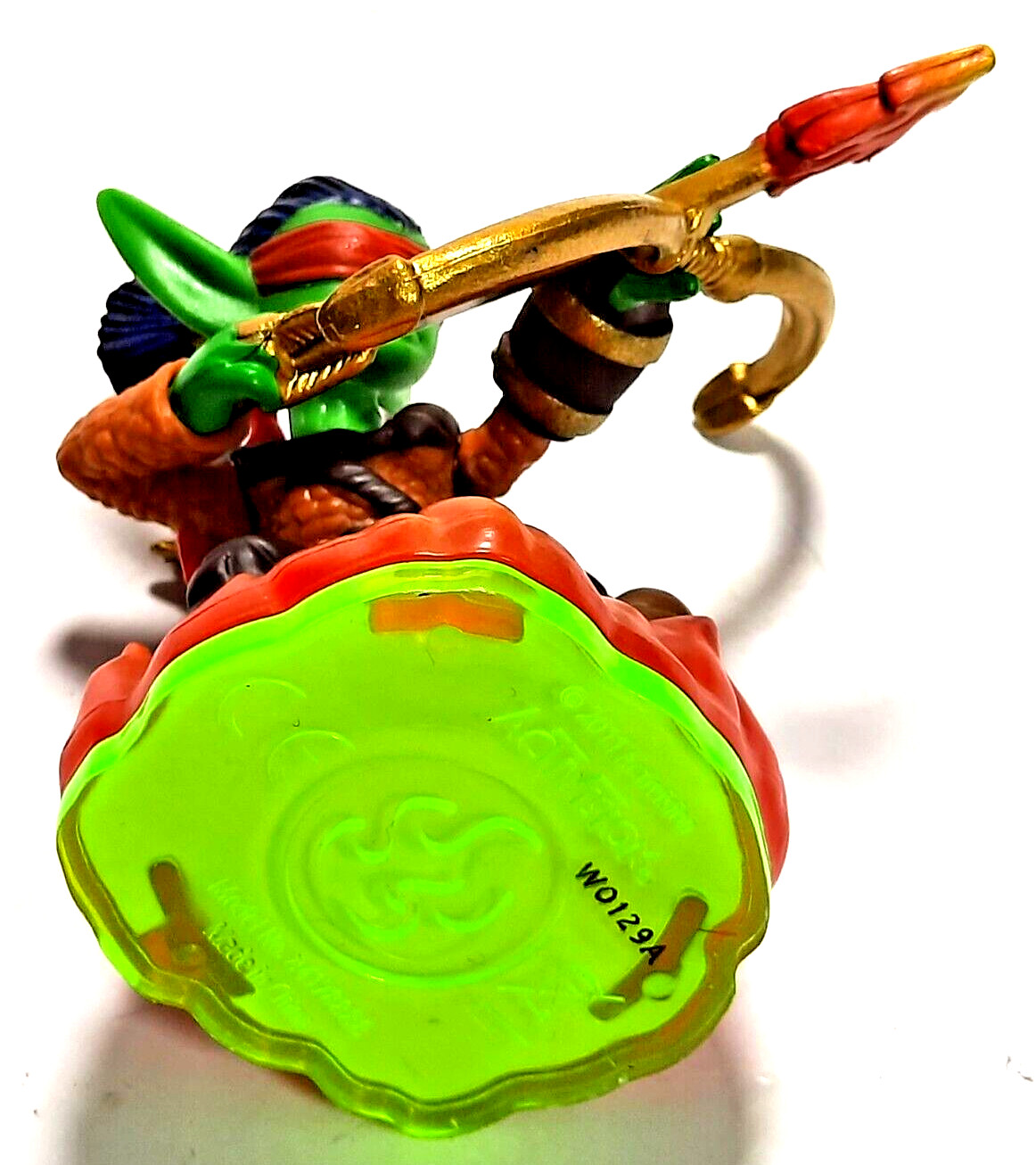 Skylanders FLAMESLINGER game figure Green base, pre-owned