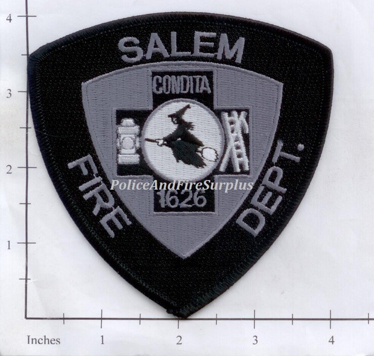 Massachusetts - Salem MA Fire Dept Patch v7 - Old Style Subdued