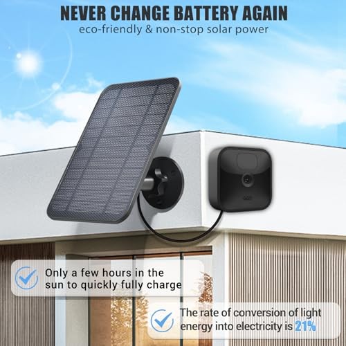 Solar Panel for Blink Camera - 3rd Gen / XT/XT2 - Outdoor
