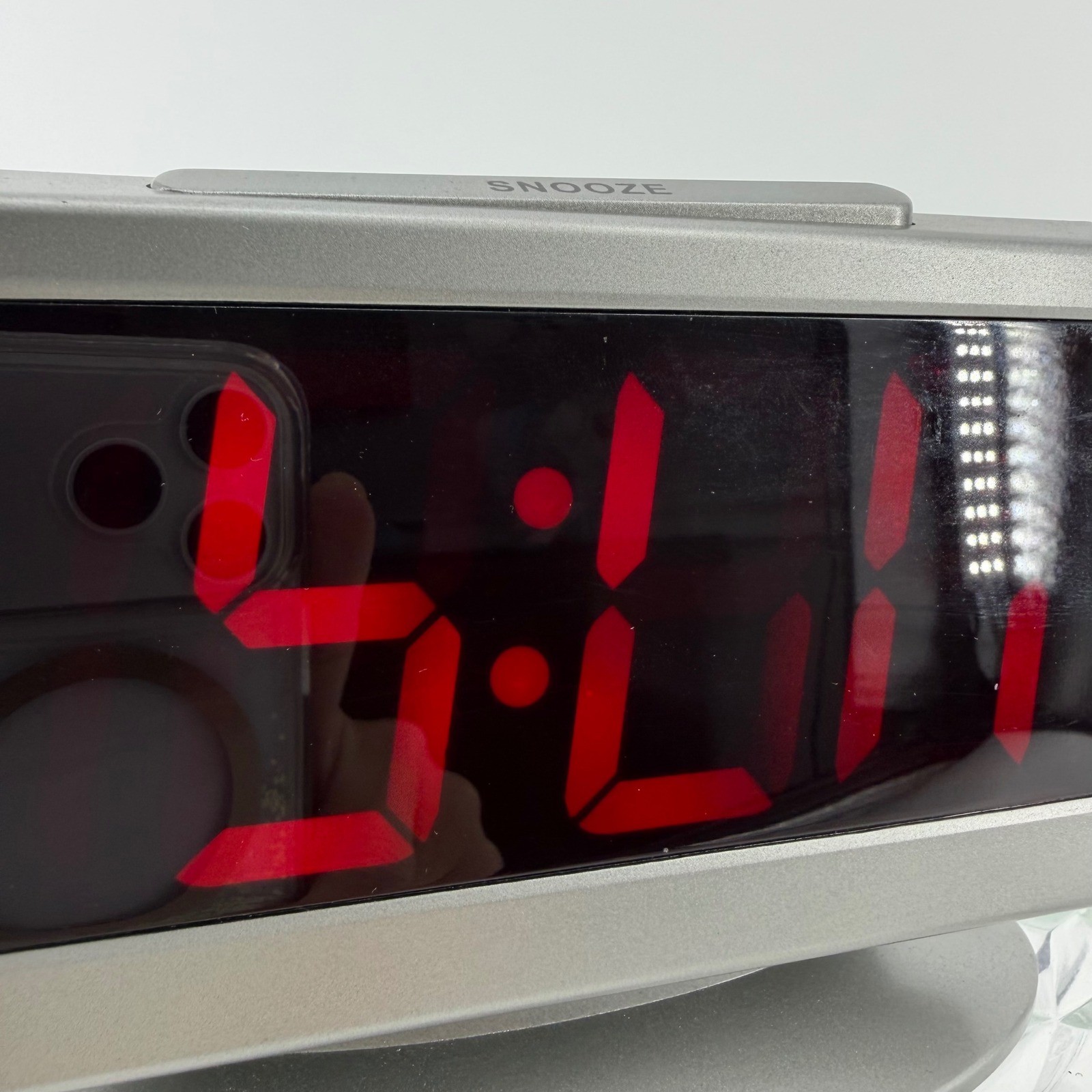 Advance Model 3112 Silver Digital Alarm Clock Snooze Function ETL Listed
