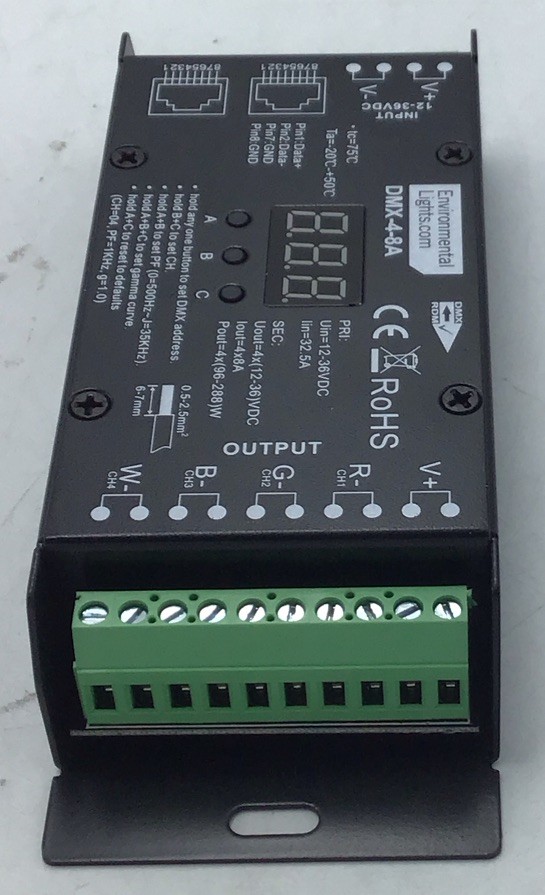 Environmental Lights DMX-4-8A 4 Channel DMX Digital Decoder 8A per Channel z321