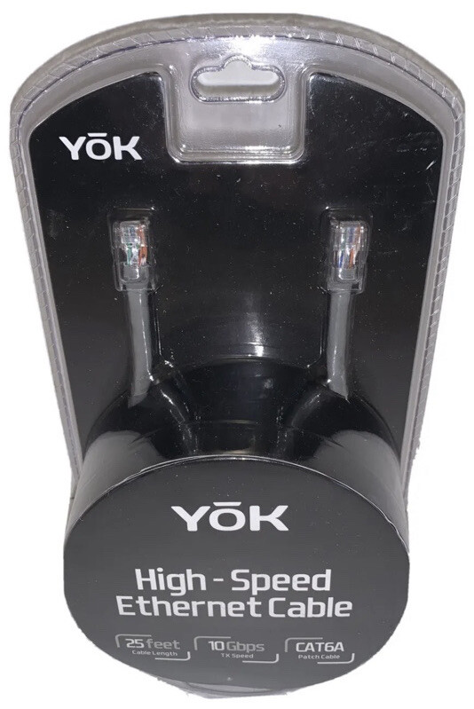 YoK 25 Foot Hight Speed Ethernet Cable - 10/100/1000 Base -T by Yok ULTRA-HIGH S