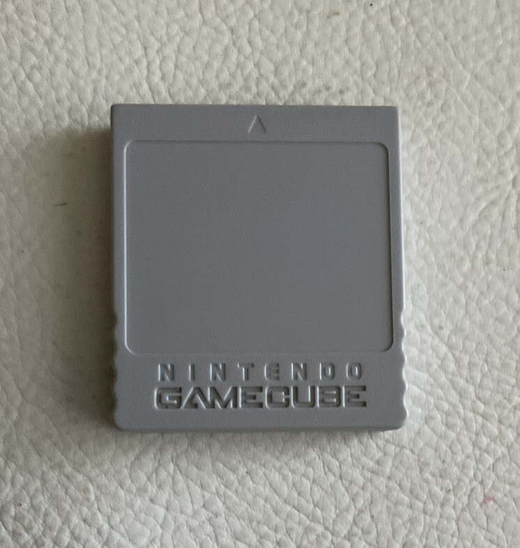 Official Nintendo Gamecube Memory Card 59 Blocks DOL-008 Genuine Grey