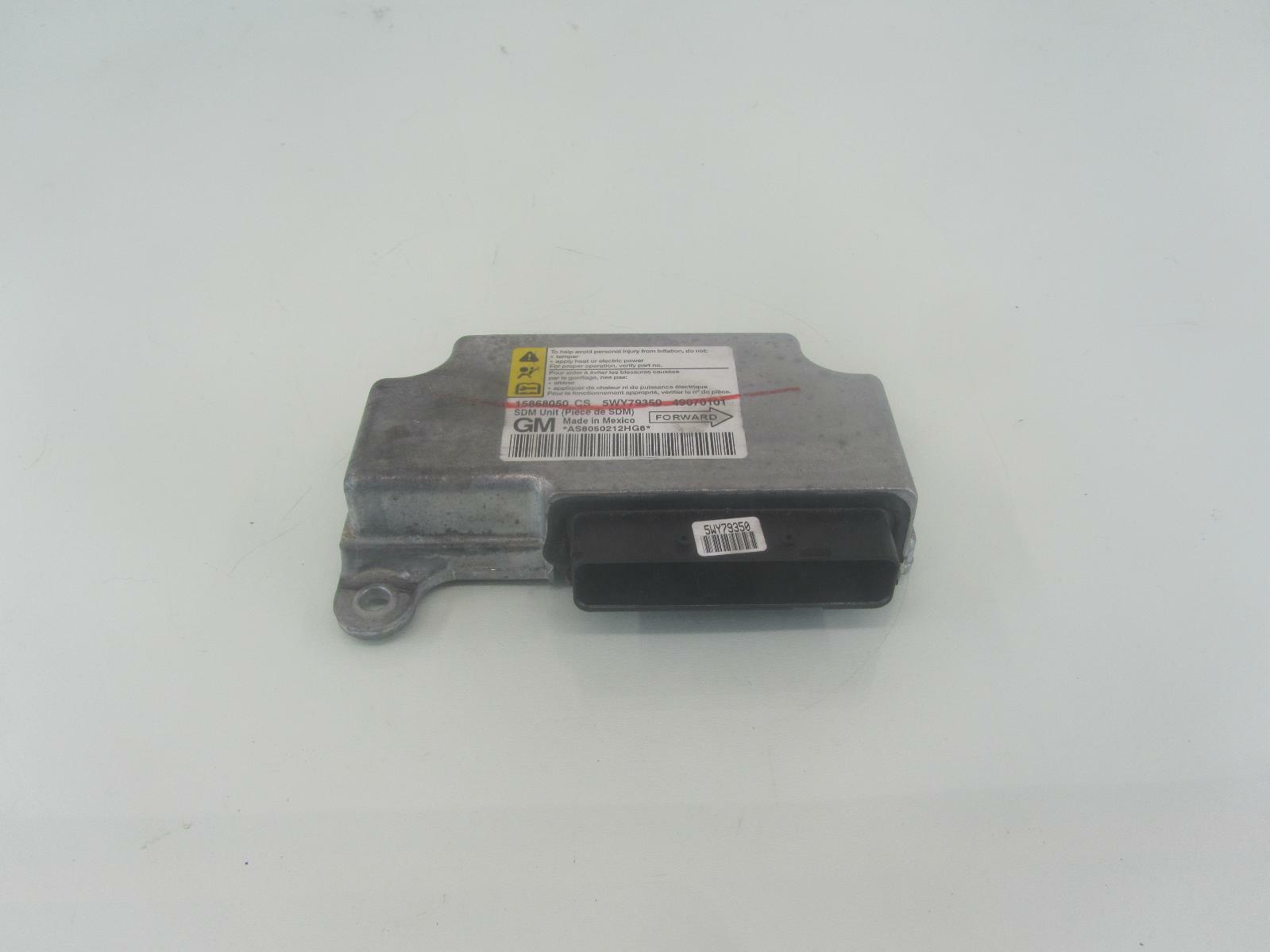 08 CHEVY COBALT Safety Restraint System Control Module Brain Box 15890411 SRS