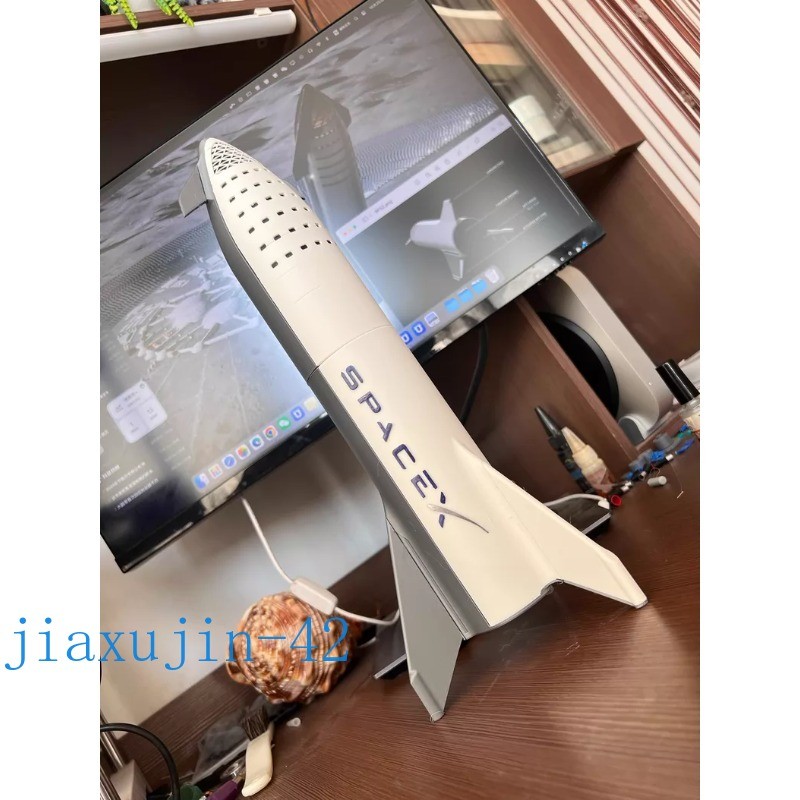 Starship Rocket Model SpaceX Starship 3D Printed Launch Vehicle Spacecraft Model