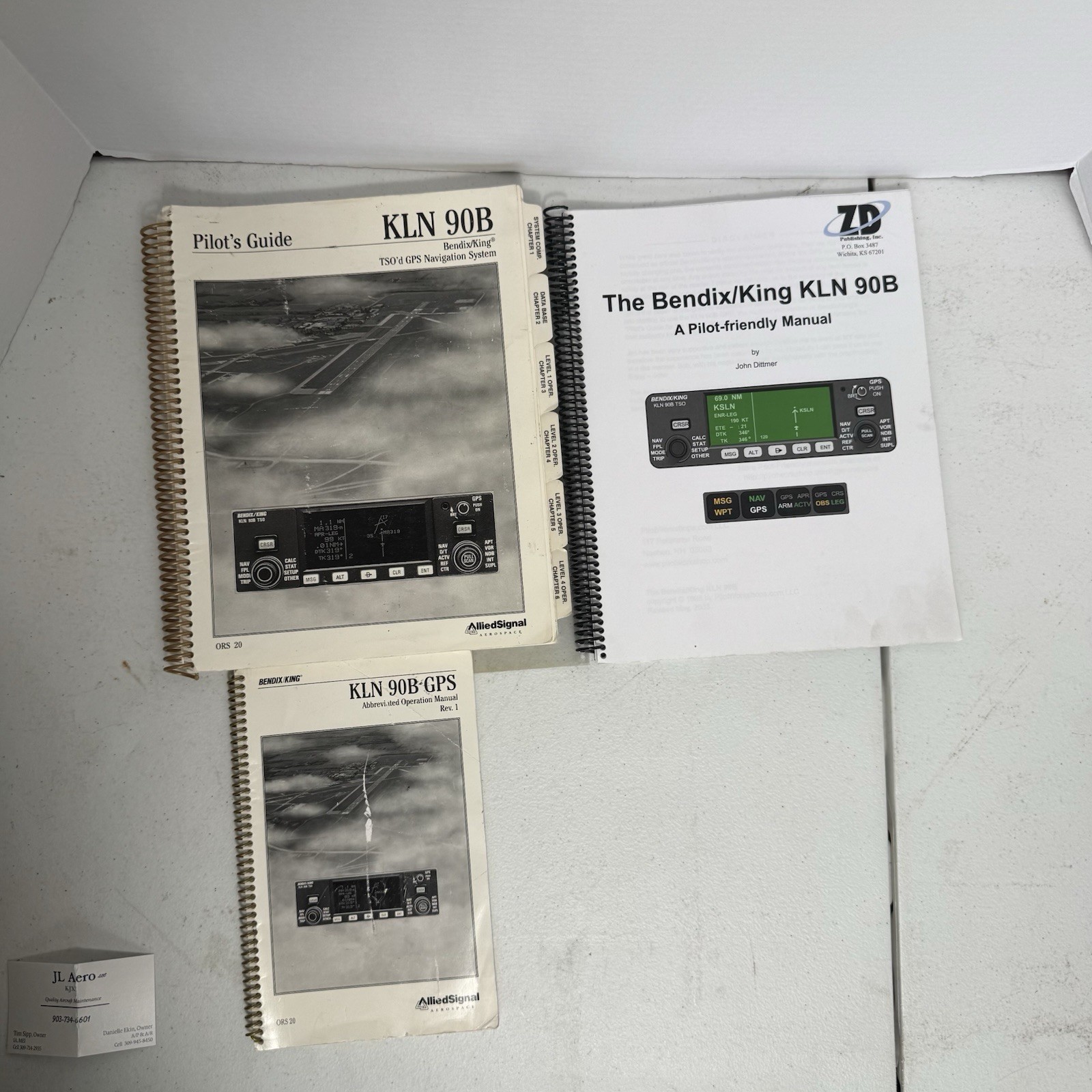 Bendix King KLN 90B GPS Manual Lot Pilot Guide Abbrev Ops Dittmer P/N 006-08773