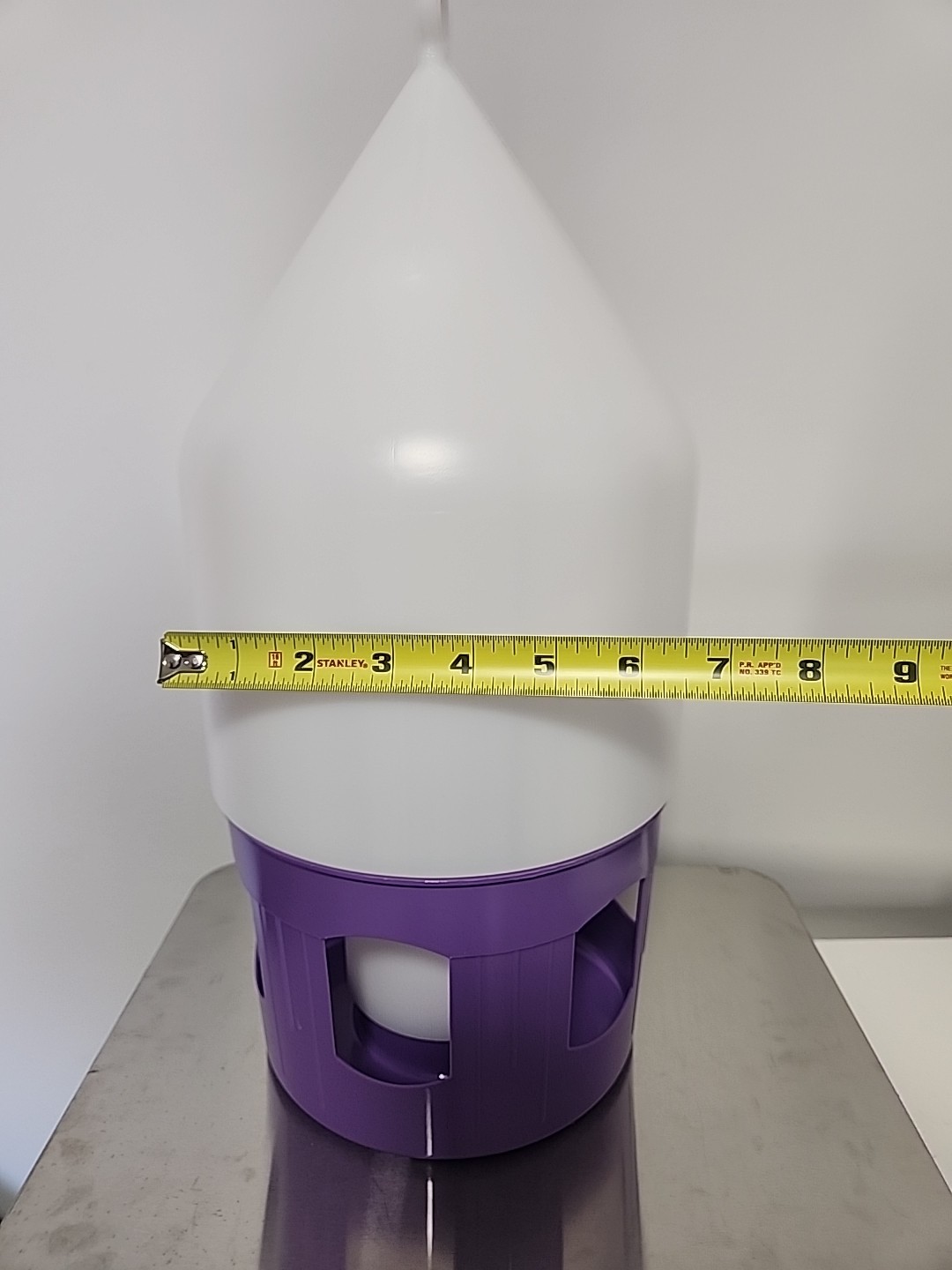 Polmark Antibacterial Drinker with Lifting Handle and Lock White/Violet 5L