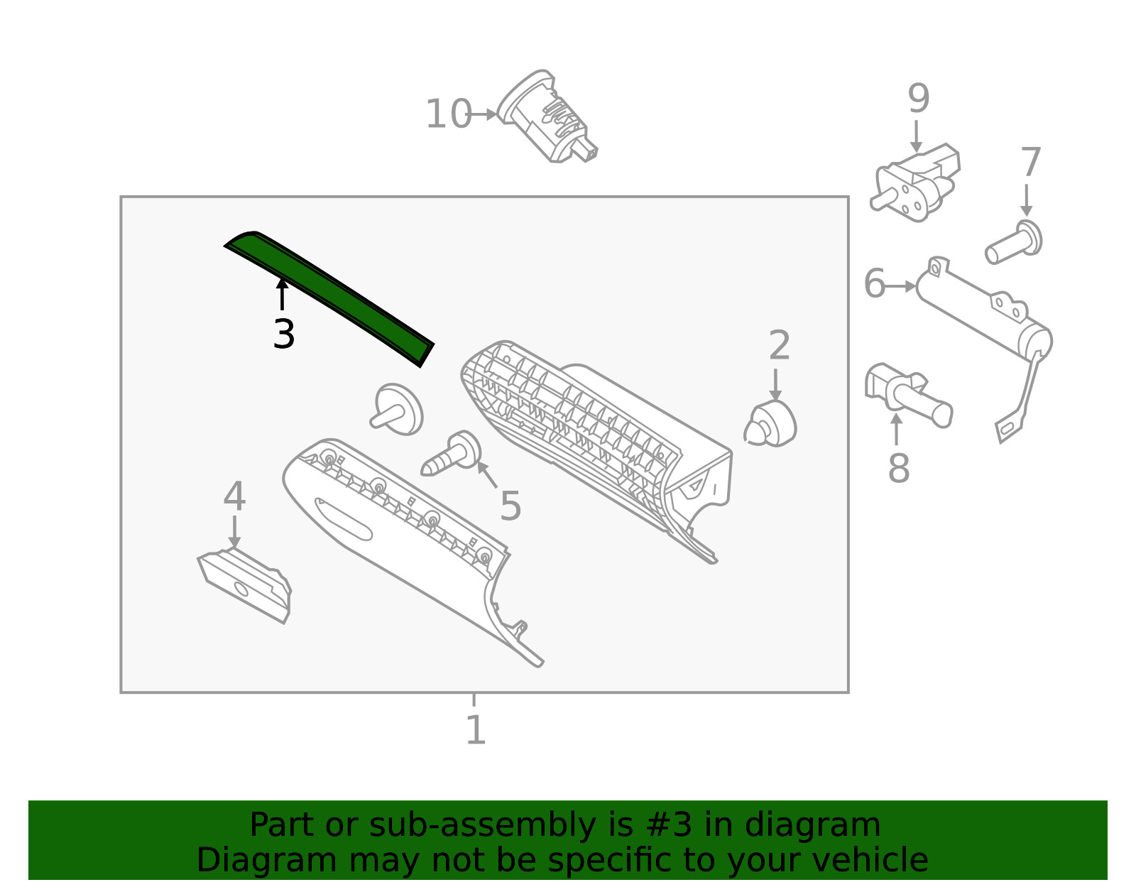 Genuine Ford Trim Molding BB5Z-7804339-AA