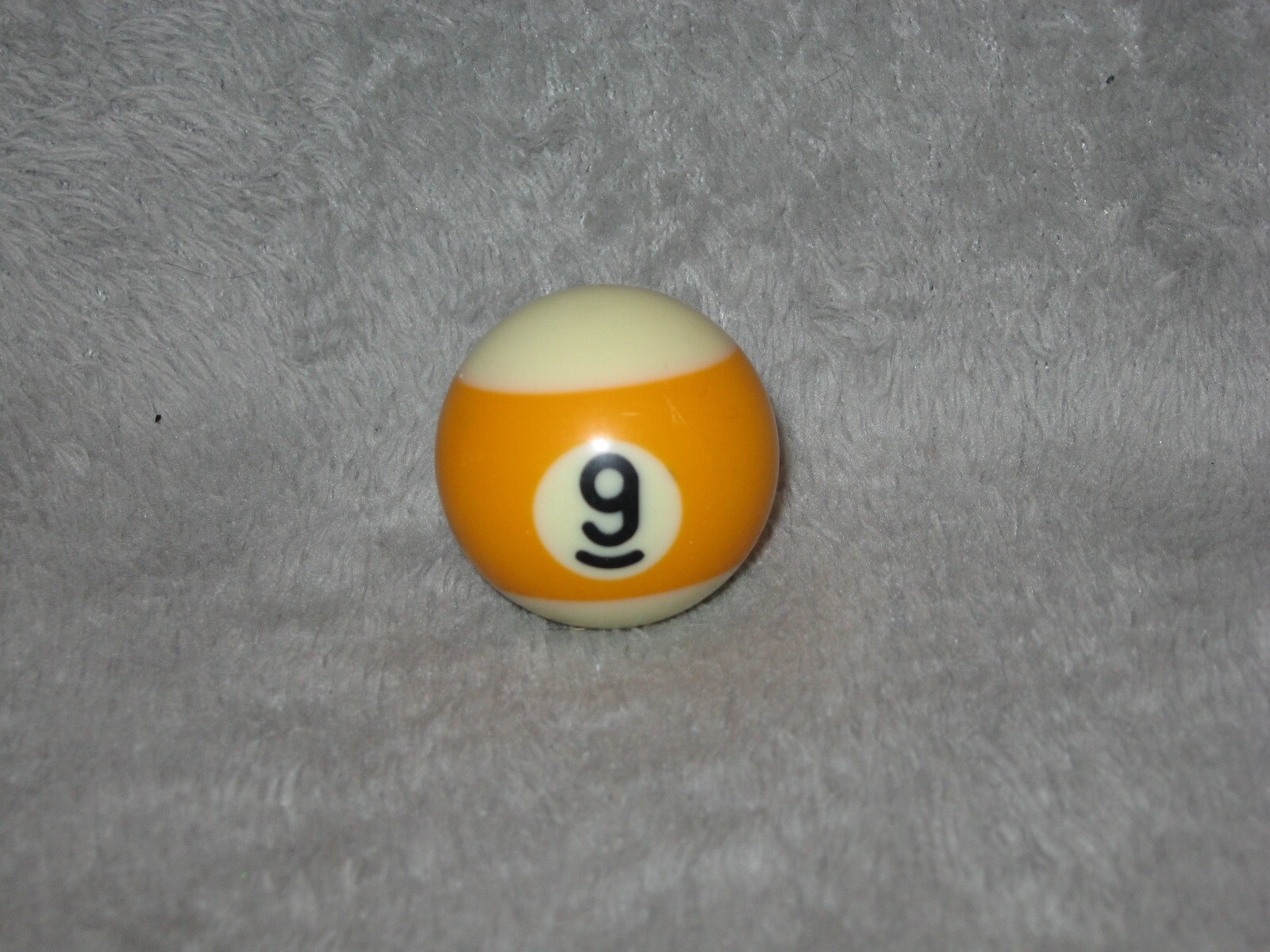 Mini Pool Ball #9 Yellow Stripe 1.5" Diameter Miniature Billiard Replacement