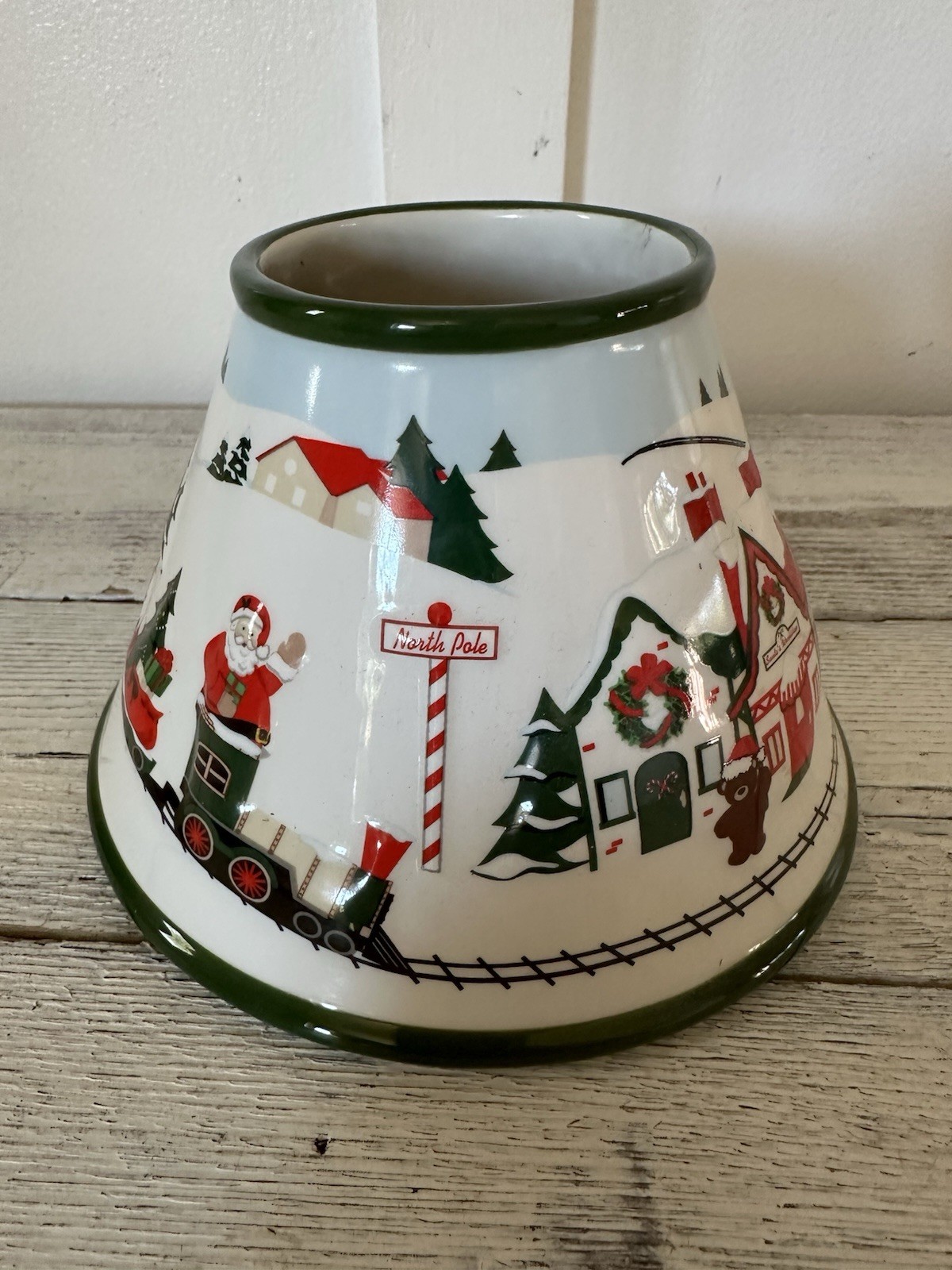 White Barn Candle Company Jar Christmas Winter Diffuser Top Ceramic