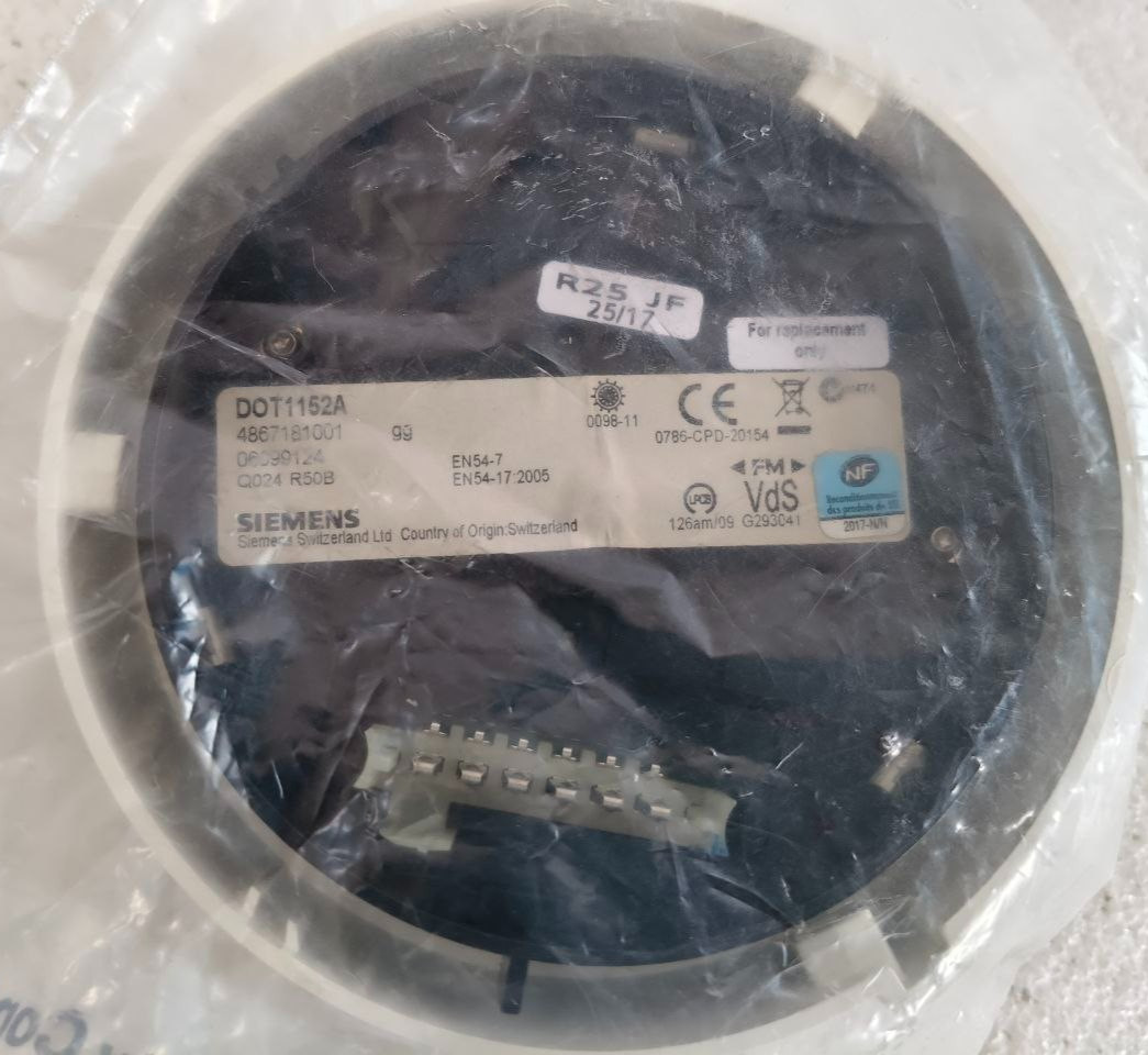 Siemens DOT 1152A Smoke Detector Fast Shipping