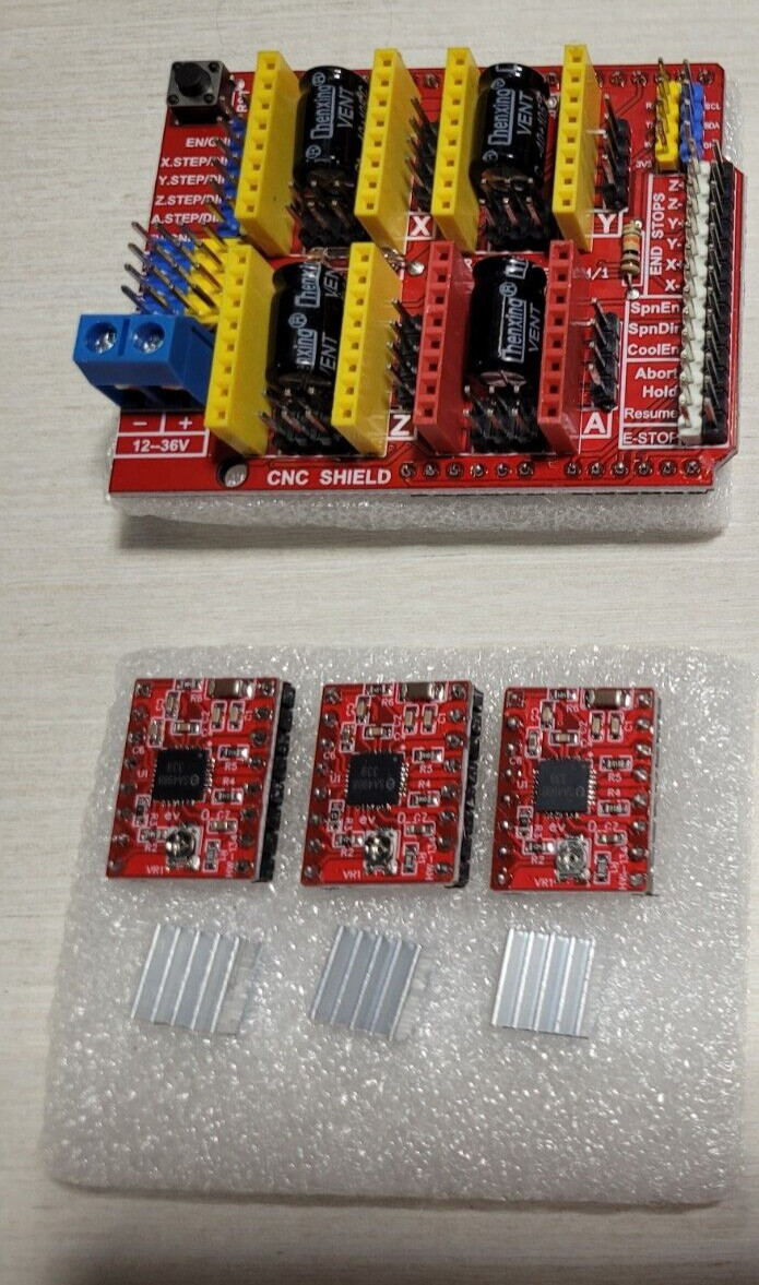 CNC Shield V3 Expansion Board plus 3pcs A4988 Stepper Motor Driver