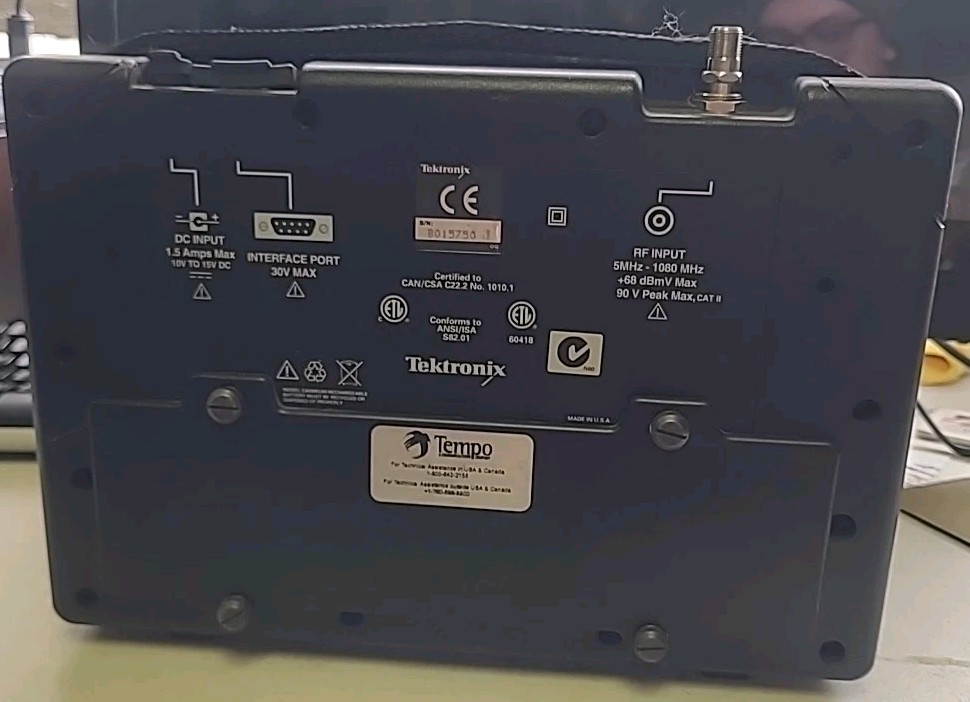 Tektronix RFM151 Signal Scout Spectrum Analyzer AS-IS Untested