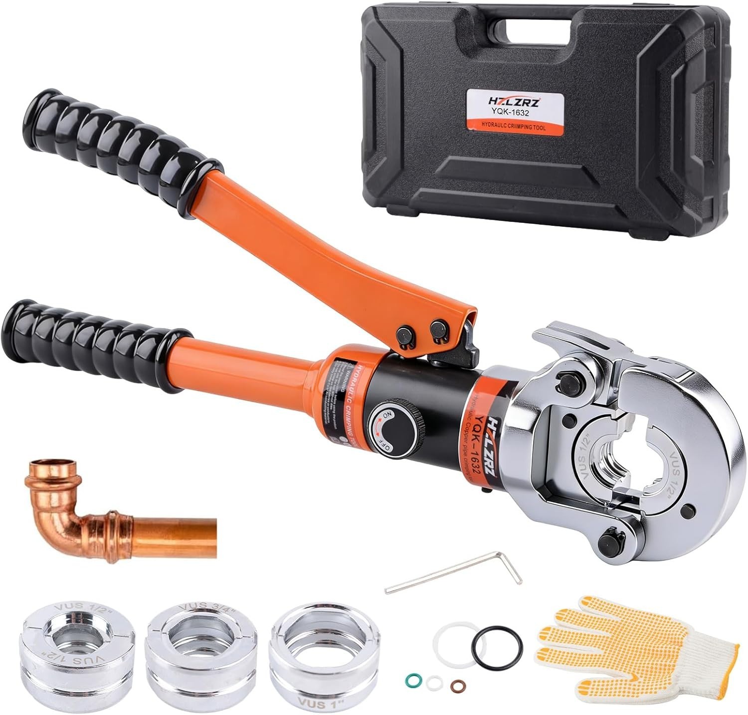 Advanced Copper Pipe Crimping Tool with 360° Rotation for Plumbing Projects