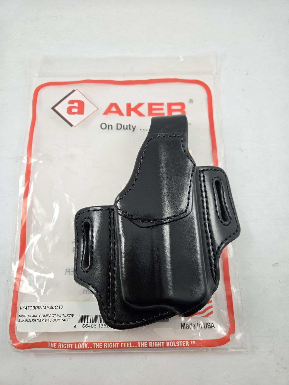 New Aker Nightgaurd Leather Holster S&W M&P Compact 1.0 2.0 TLR7 TLR8 Light RH