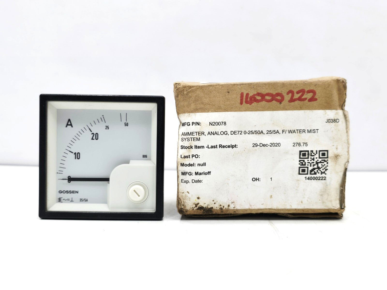 Gossen DE72 Analog Panel Ammeter N20078